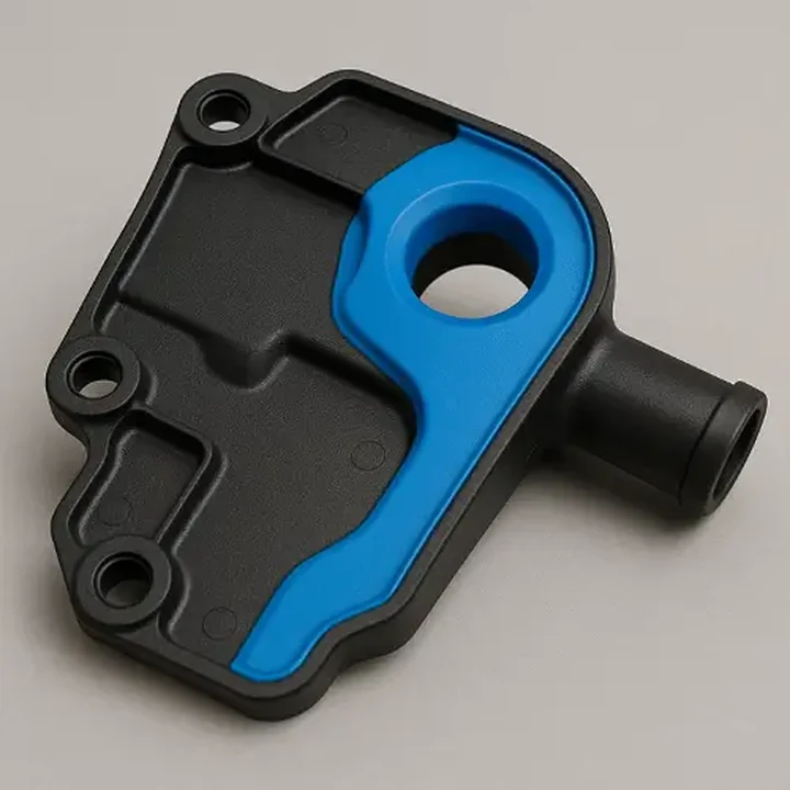 Two-shot / overmold — tooling-strategy render